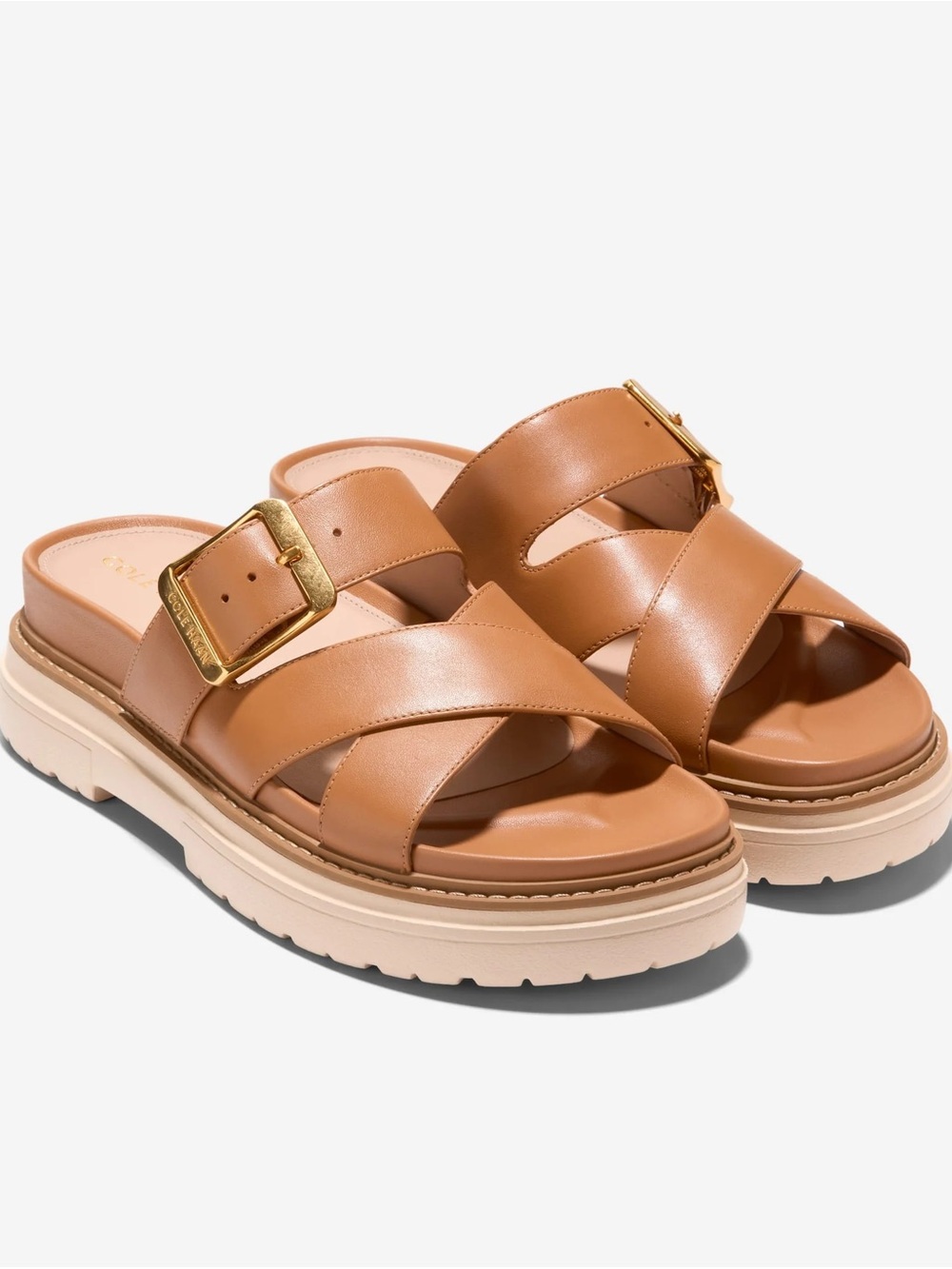 Cole Haan Fraya slide in caramel - size 8.5